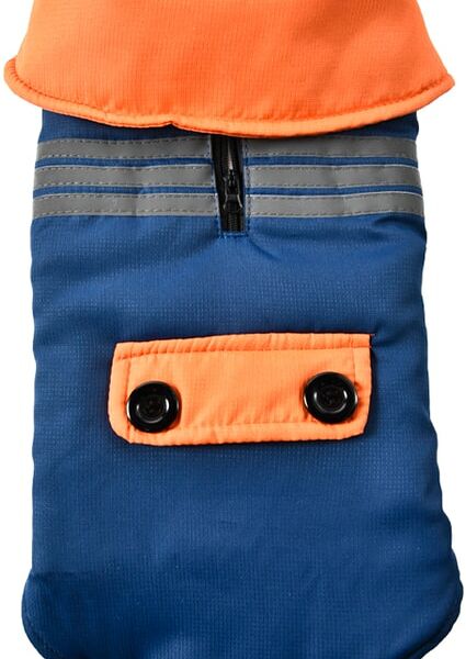 Куртка для собак Pet-it водонепроницаемая на флисовой подкладке светоотражающие полосы размер S 25см