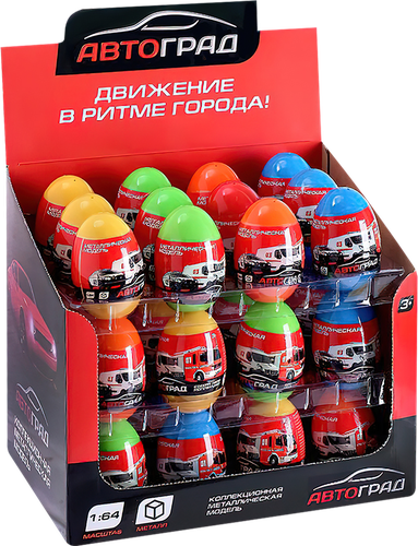 

Машина АВТОГРАД Спецслужбы, в яйце, 1:64, металлическая, в ассортименте Арт. №SL-01
