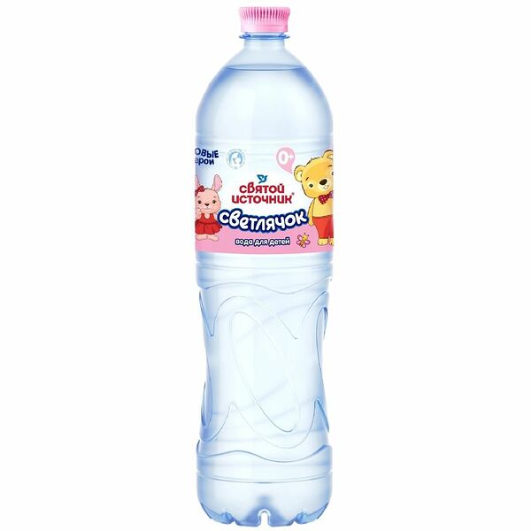 Вода питьевая детская Святой Источник Светлячок негазированная с рождения 1500 мл упаковка в ассортименте