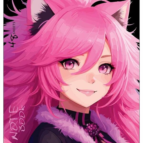 Тетрадь общая ПЗБМ Аниме девушка, клетка А5, 48 л в ассортименте