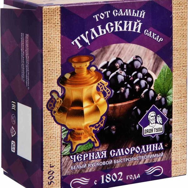Сахар кусковой Дядя Тула с экстрактом черной смородины