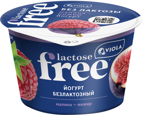 

Йогурт безлактозный Viola Lactose Free Малина-инжир 2.7% 180 г