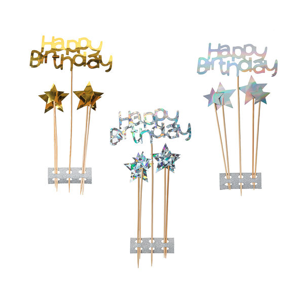 Fntastic декор для праздничного стола, со звездами, бумага, 16-23 см, 3 цвета, арт 1