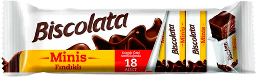 

Вафли Biscolata Minis ореховый крем 117 г