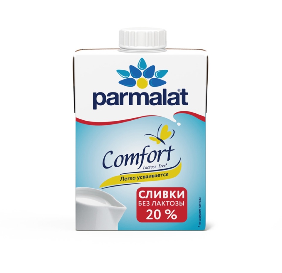 

Сливки Parmalat Comfort безлактозные ультрапастеризованные 20%, 500 г