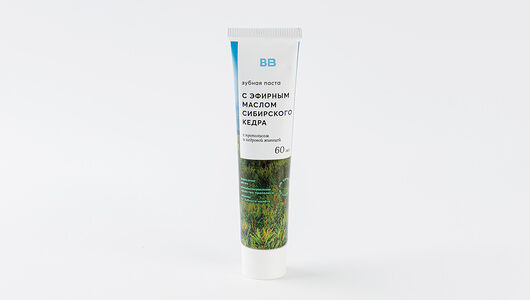 Зубная паста с эфирным маслом сибирского кедра