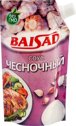 Соус BAISAD Чесночный на основе растительных масел, 230г