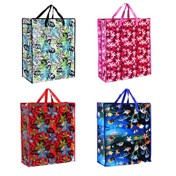 Vetta сумка хозяйственная, 55х65х25см, 89 литров, до 7кг, полипропилен, 4 дизайна