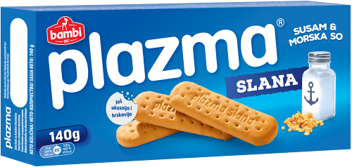 Печенье Plazma Slana с кунжутом и морской солью