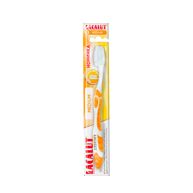 

Lacalut Medium зубная щетка, 1 шт в ассортименте
