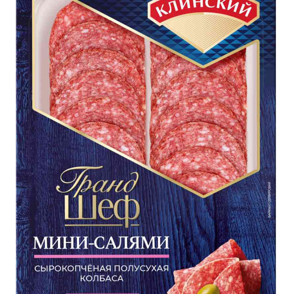 Колбаса сырокопченая Клинский Мини салями