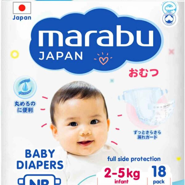 Подгузники Marabu NB 2-5 кг, 18 шт