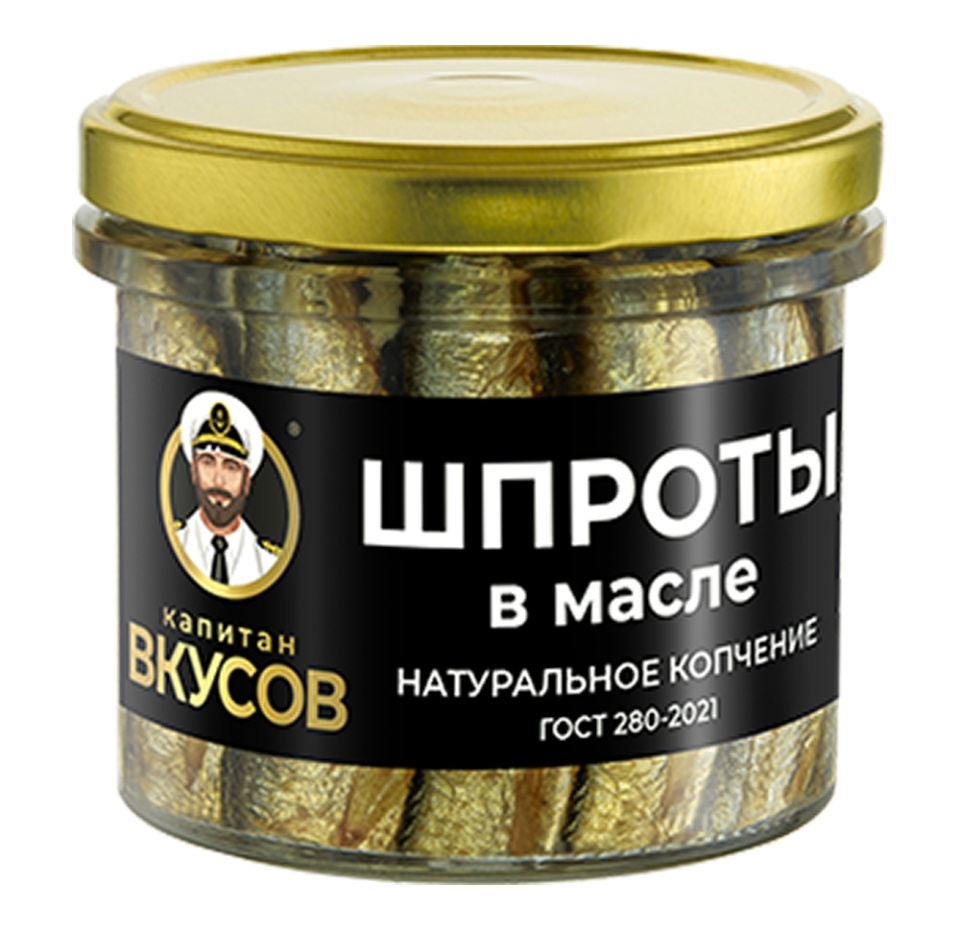 

Шпроты Капитан Вкусов в масле из балтийской кильки 250 г