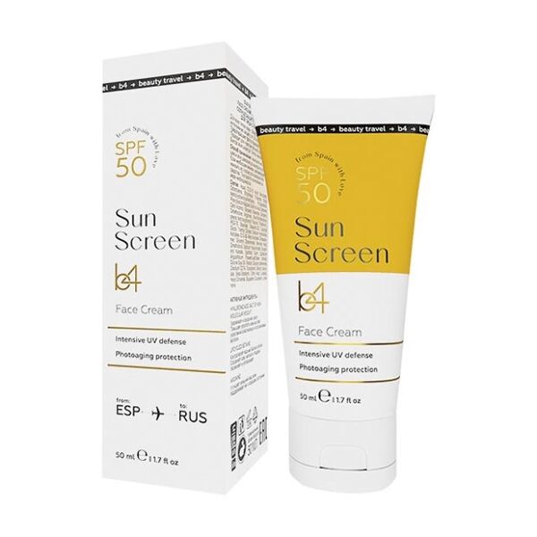 В4 SUN SCREEN солнцезащитный крем для лица SPF50 50мл