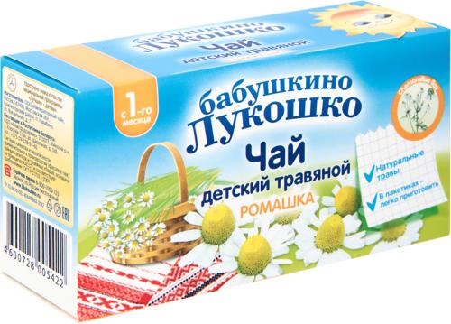 

Чай Бабушкино Лукошко для детей ромашка фильтр-пакеты 20 г