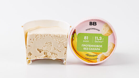 Мороженое протеиновое банан без сахара