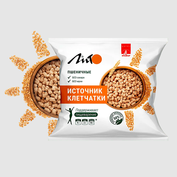 Лито Отруби пшеничные хрустящие с кальцием 100 г 