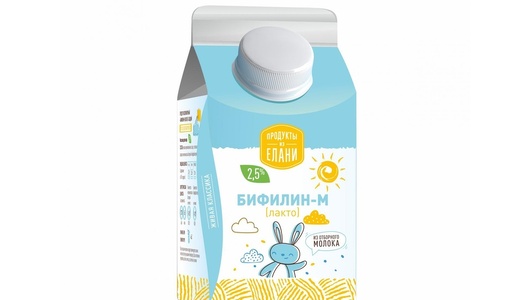 

Продукт кисломолочный Продукты из Елани Бифилин-М сладкий, 2.5% 450 мл