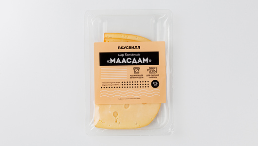 

Сыр копченый ВкусВилл "Маасдам" нарезка