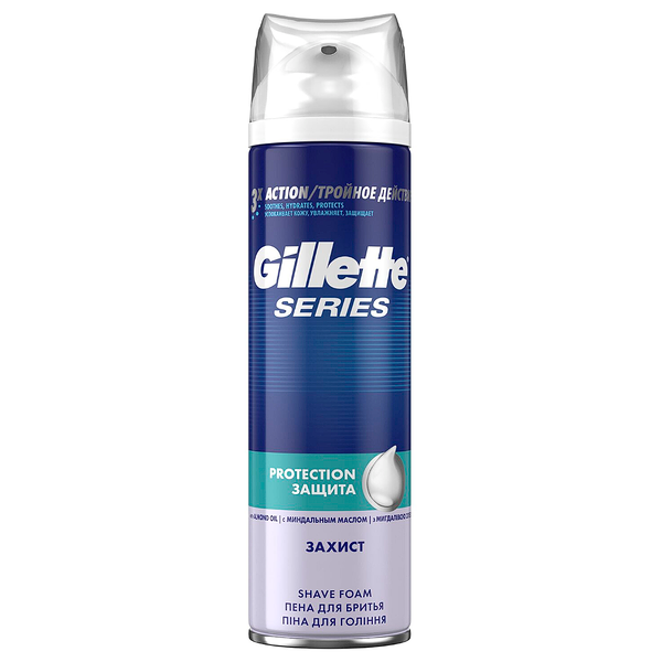 Пена для бритья Gillette Series 3x Protection
