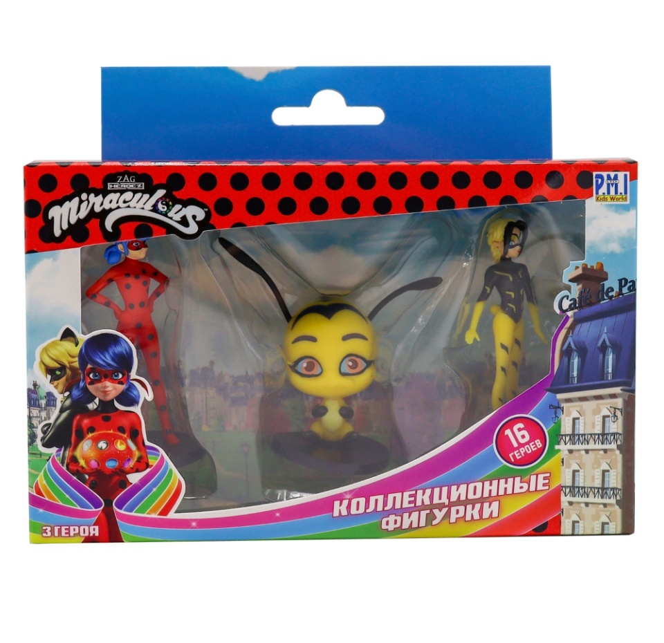 

Фигурки Miraculous Ледибаг, Леди Пчела, Поллен 3 шт., Китай