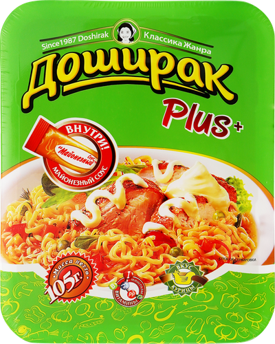 

Лапша быстрого приготовления Доширак Plus со вкусом Курицы 105 г