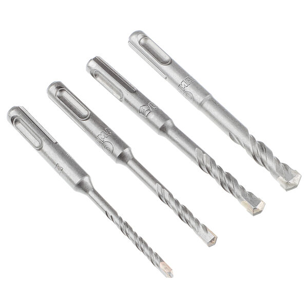 Ермак набор буров по бетону системы sds-plus, серия master 4 шт (5/110, 6/110, 8/110, 10/110)