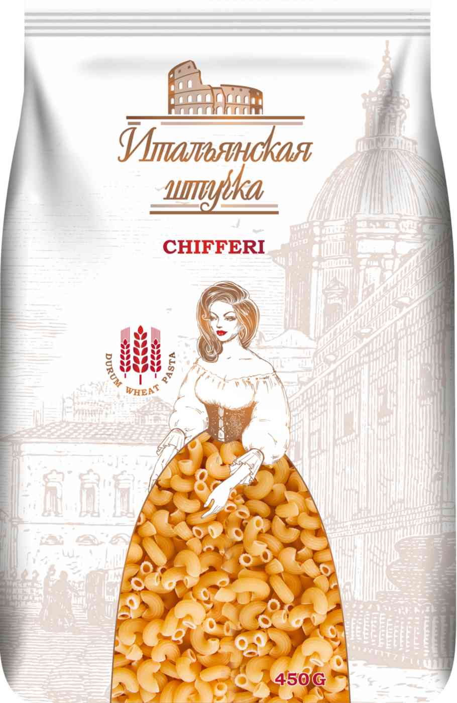 

Макаронные изделия Итальянская штучка Рожки, 450г