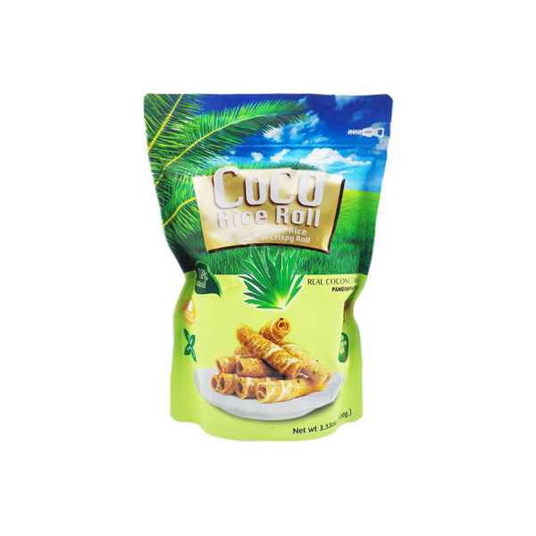 Роллы кокосовые со вкусом пандана Kaset, 100 г