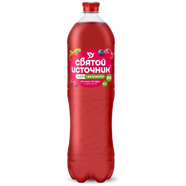 Напиток Святой Источник Вода+Сок лесные ягоды 1,5л