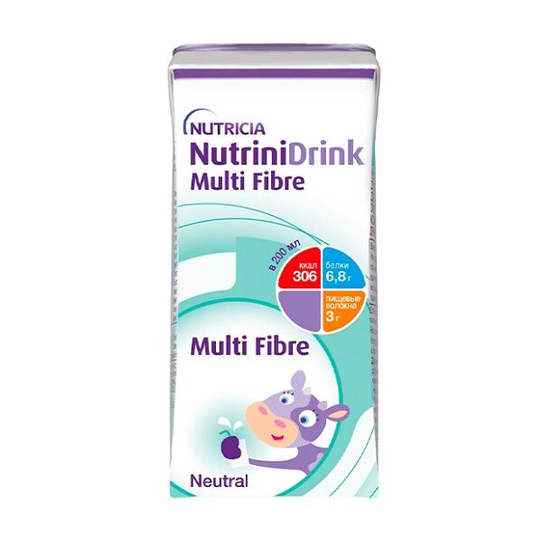 Смесь с пищевыми волокнами Nutricia NutriniDrink Multi Fibre готовая нейтральная 200 мл