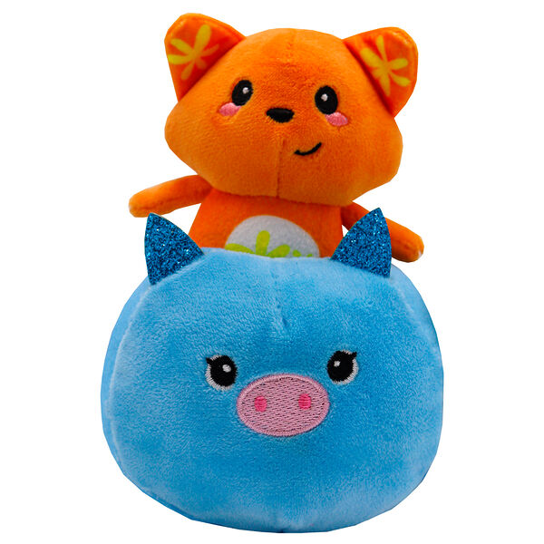 Лисичка с голубой хрюшкой Funky Plush Кенга FT5915-2