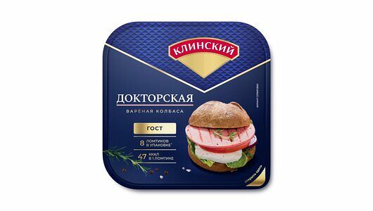 Колбаса вареная Докторская Клинский, нарезка, 190г