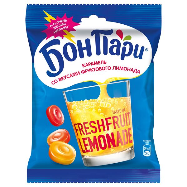 Карамель Бон Пари со вкусом фруктового лимонада 65 г