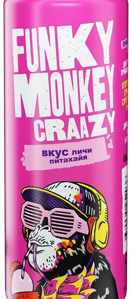 Напиток Funky Monkey Crazy Личи-Питахайя 450мл