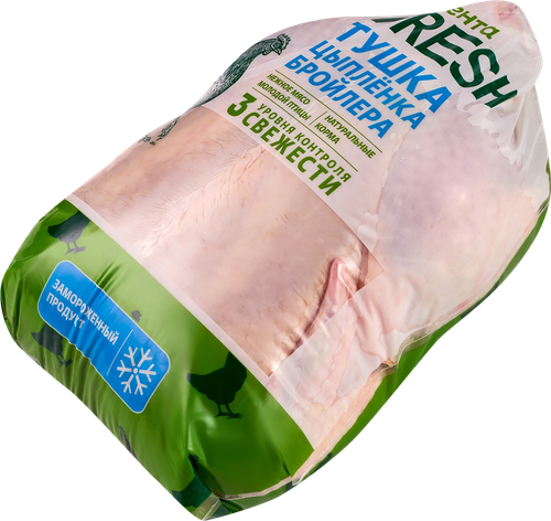 

Тушка цыпленка-бройлера ЛЕНТА FRESH 1 сорт, замороженная, вес