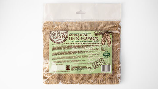 Мочалка пихтовая с мылом