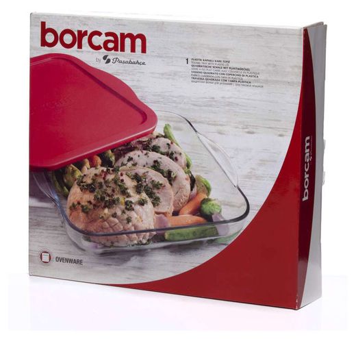 

Форма для запекания Pasabahce Borcam с крышкой, 3.2 л 28х6 см