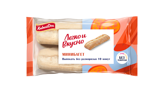 Минибагет Хлебный дом Легко и Вкусно Барра замороженный