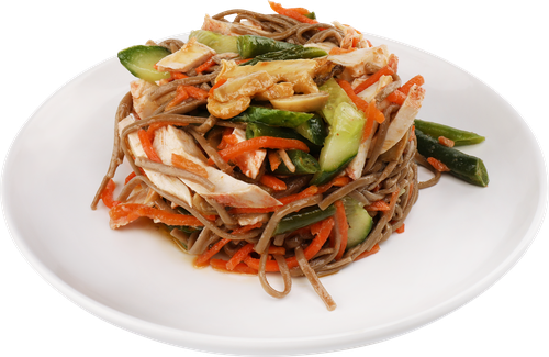 

Салат Лента Fresh из курицы с гречневой лапшой, весовой