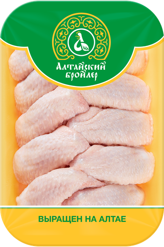 

Цыпленок-бройлер Алтайский бройлер крыло целое охлажденное вес