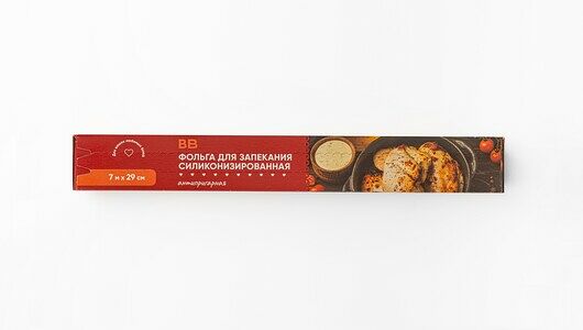 Фольга ВкусВилл для запекания силиконизированная, 29см*7м