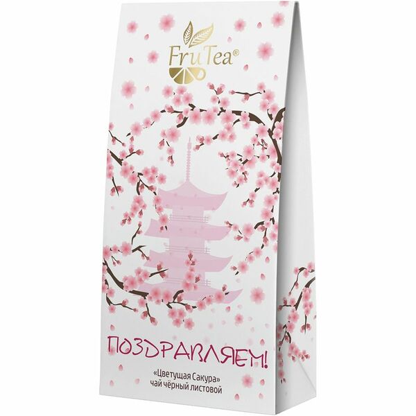 Чай FruTea Цветущая Сакура чёрный крупнолистовой