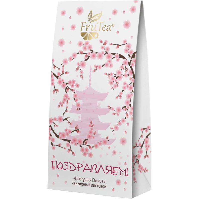

Чай черный FruTea Крупнолистовой цветущая сакура 50 г