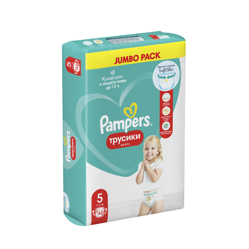 

Трусики-подгузники Pampers Junior №5 12-17 кг 42 шт.