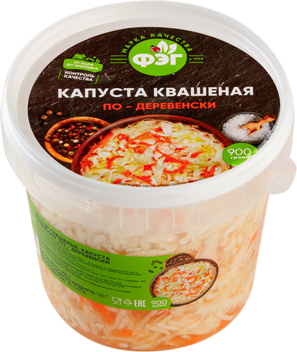 

Капуста квашеная Ергачинские разносолы с морковью 400 г