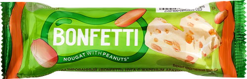 Батончик Bonfetti Нуга с жареным арахисом 25 г