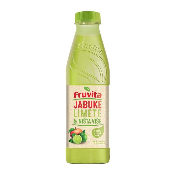 Сок прямого отжима Fruvita из яблок и лайма