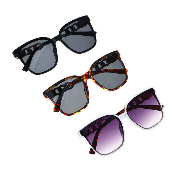 Galante очки солнцезащитные взрослые в чехле, пластик, металл, 142x54мм, 3 цвета, ос23-18 в ассортименте