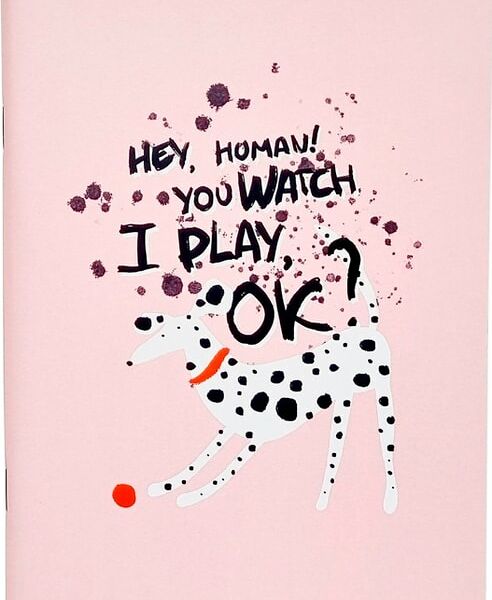 Тетрадь общая Be Smart Hey human Далматинец 150*210мм клетка 48л